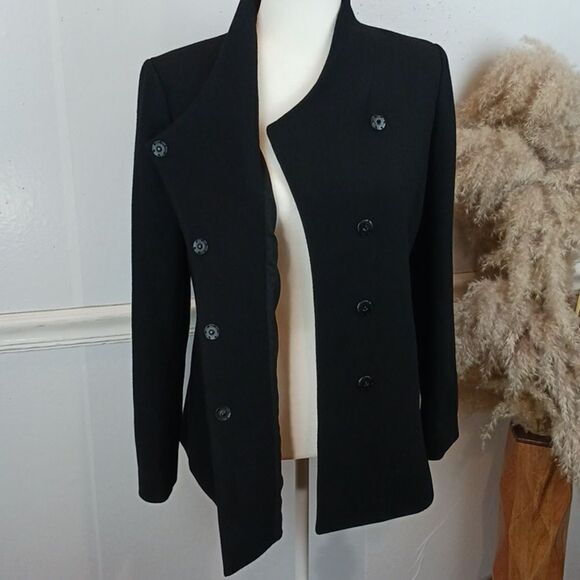 HALOGEN Black Wool blend Women's  jacket sz S Casual - Picture 12 of 14